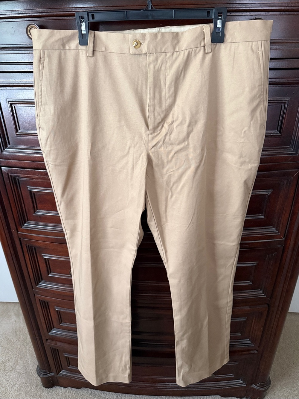 Bald Head Blues - Men's Classic Tan Chinos - Timeless Straight Fit 42x30